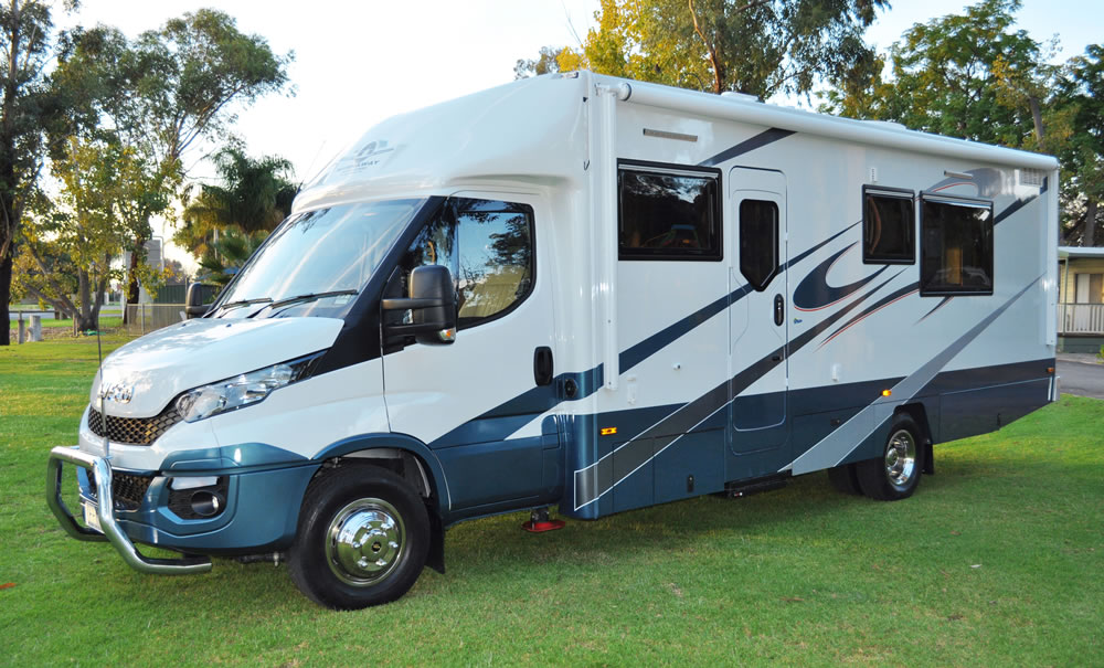 Wirraway 260 SL Motorhome Showing the slideout room